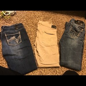 Miss Me Jeans, Vanity and American Eagle jeans